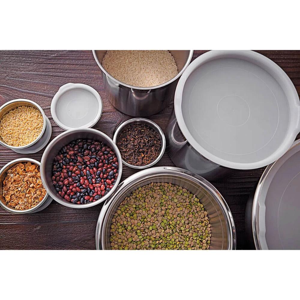 Recipiente de Armazenamento de Alimentos Pote em Aço Inox 2,