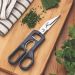 Tesoura Trinchante Inox 9' Cortar Frango Carne Tramontina Supercort Cozinha Multiuso Onix