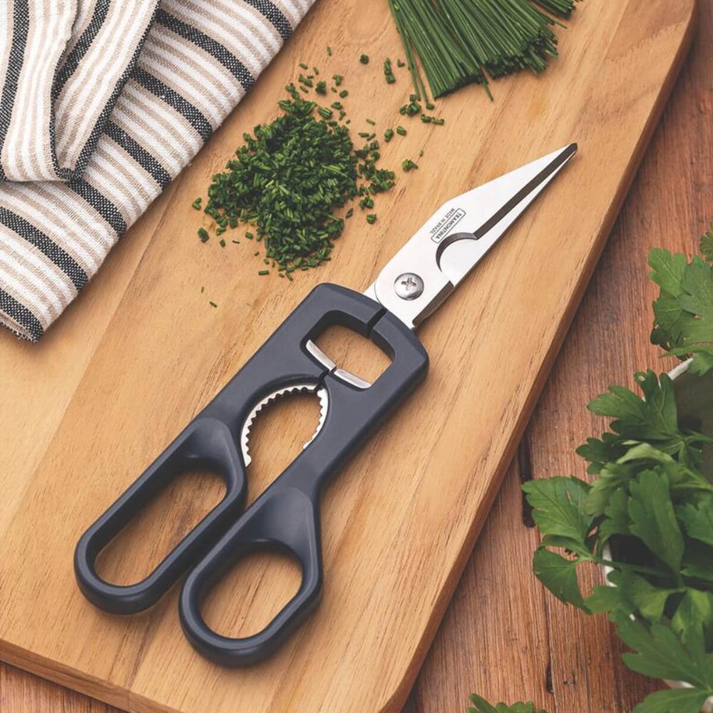 Tesoura Trinchante Inox 9' Cortar Frango Carne Tramontina Supercort Cozinha Multiuso Onix