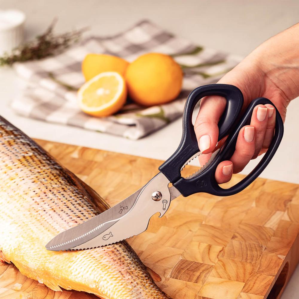 Tesoura Trinchante Tramontina Profissional Inox de Cozinha para Cortar Temperos Frango Multiuso