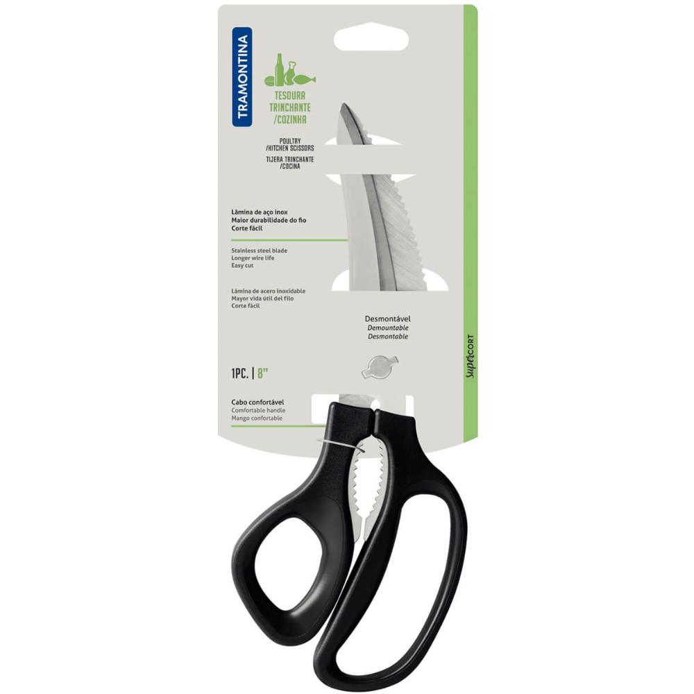 Tesoura Trinchante Tramontina Profissional Inox de Cozinha para Cortar Temperos Frango Multiuso