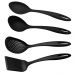Utensílios de Cozinha Concha Colher Espátula Nylon Tramontina Preto Ability 4 Peças
