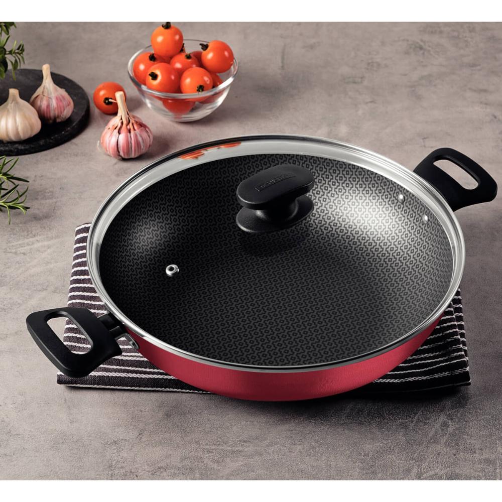 Wok em Alumínio 28cm Loreto 3,3L Tramontina Antiaderente Pan