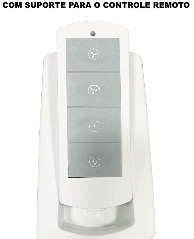 Ventilador de Teto Treviso Atenas Prata C/ Controle Remoto