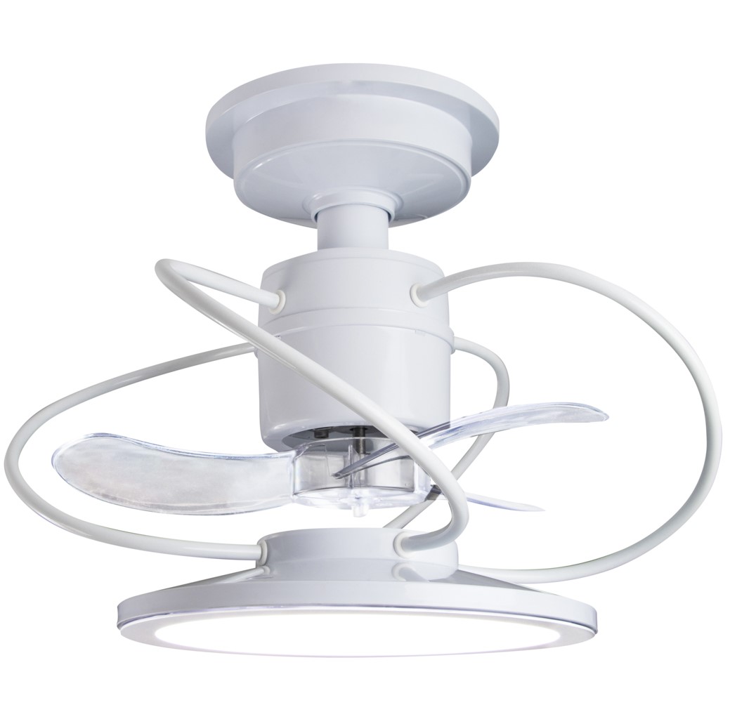 Ventilador de Teto Treviso Branco Confort LED Bivolt