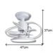 Ventilador de Teto Treviso Branco Confort LED Bivolt