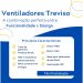 Ventilador de Teto Treviso Branco Confort LED Control Remoto