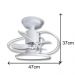 Ventilador de Teto Treviso Branco Confort LED Control Remoto