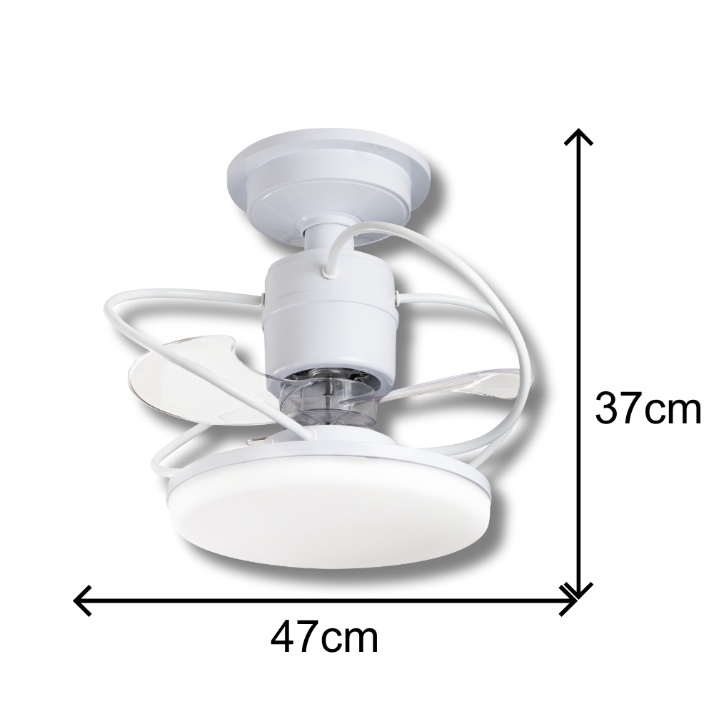 Ventilador de Teto Treviso Branco Elegance LED Bivolt