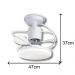 Ventilador de Teto Treviso Branco Elegance LED Contrl Remoto