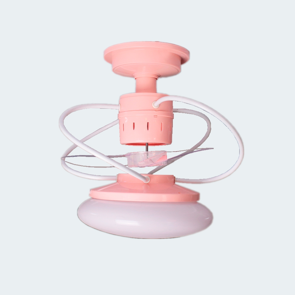 Ventilador de Teto Treviso Cartoon Rosa Bivolt