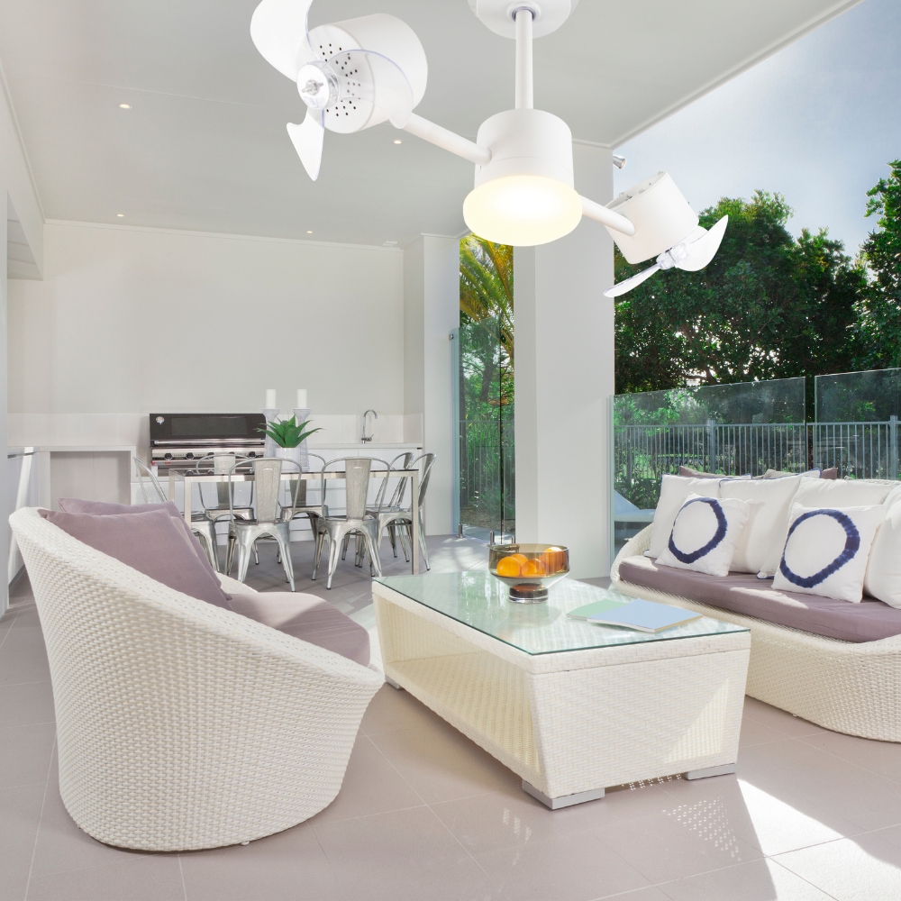 Ventilador de Teto Treviso Infinit LED Branco Bivolt