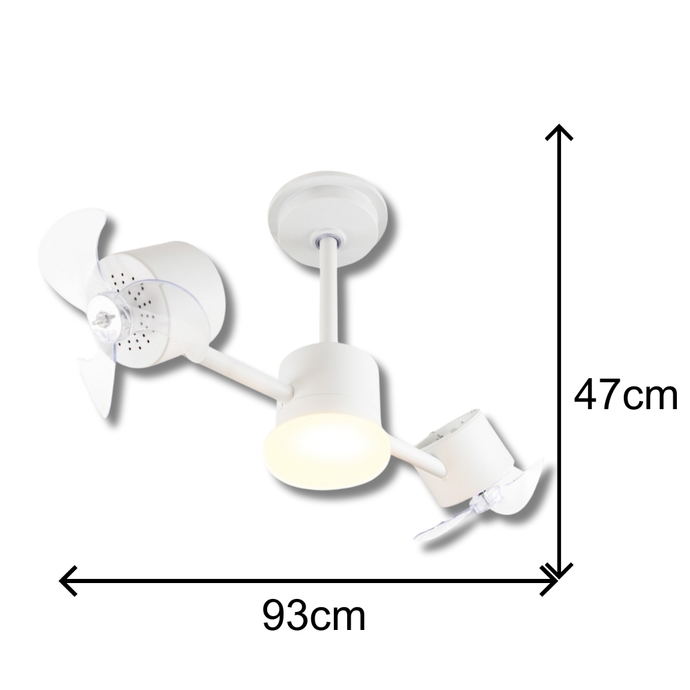 Ventilador de Teto Treviso Infinit LED Branco Bivolt