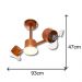 Ventilador de Teto Treviso Infinit LED Cobre Bivolt