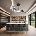 Ventilador de Teto Treviso Infinit LED Cromado Contrl Remoto
