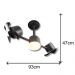 Ventilador de Teto Treviso Infinit LED Preto Controle Remoto