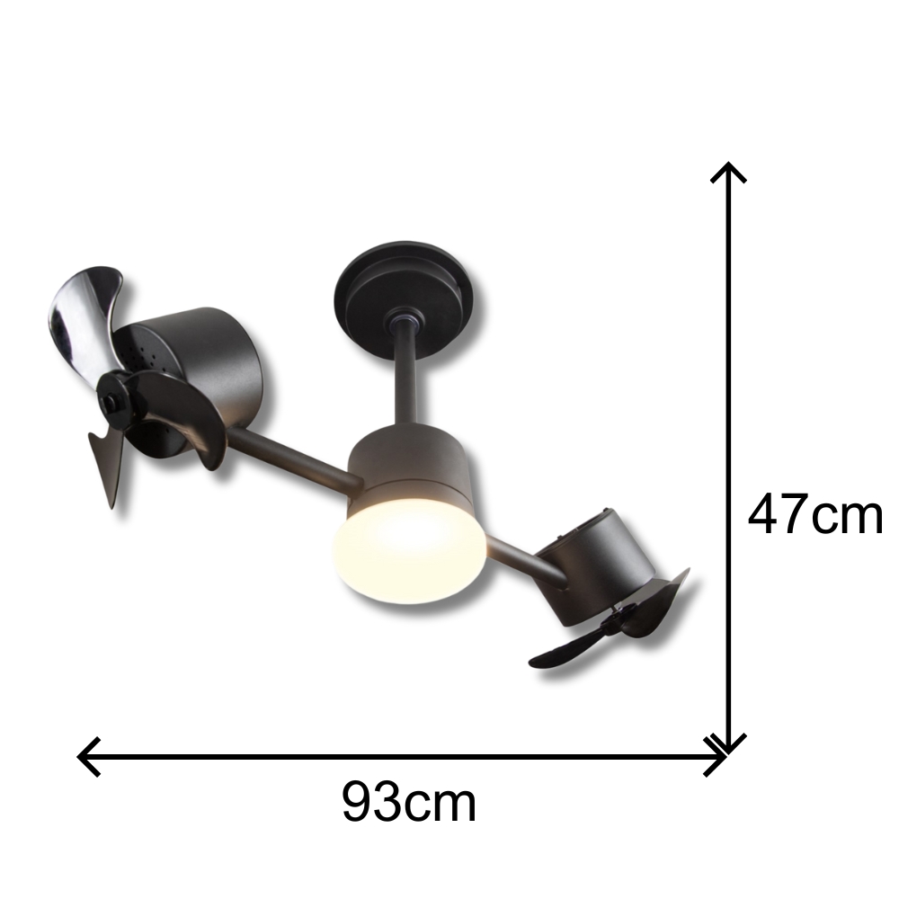 Ventilador de Teto Treviso Infinit LED Preto Controle Remoto