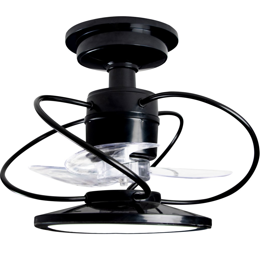 Ventilador de Teto Treviso Preto Confort LED Bivolt