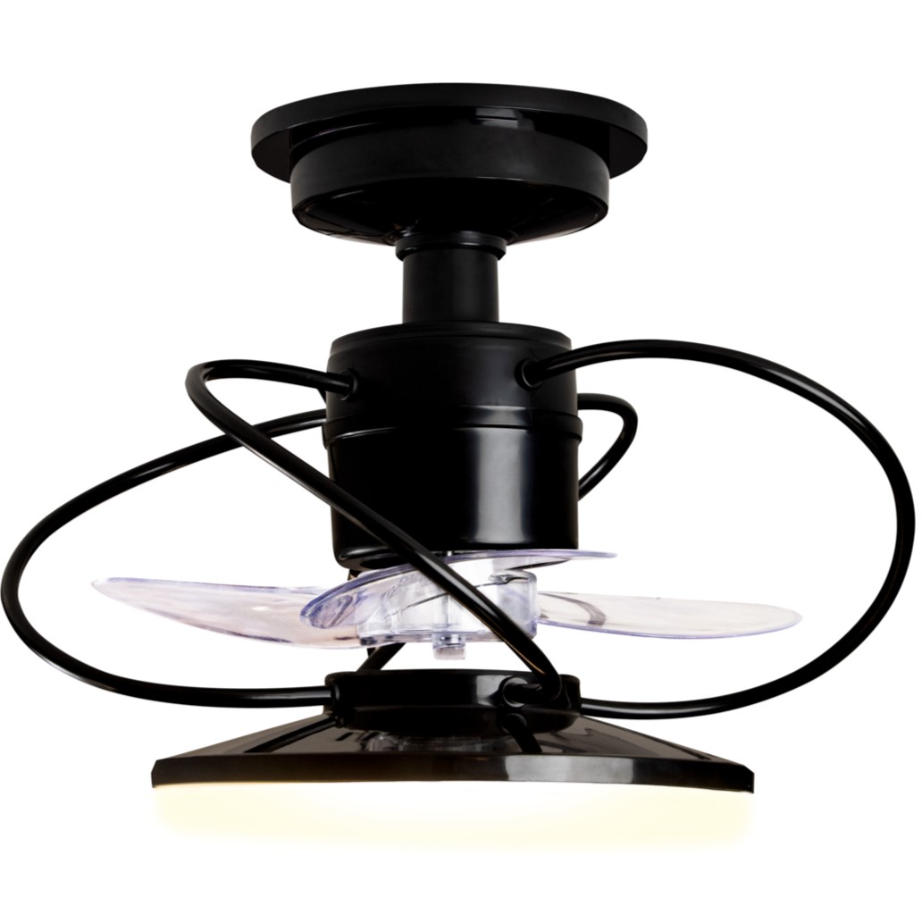 Ventilador de Teto Treviso Preto Elegance LED Bivolt
