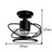 Ventilador de Teto Treviso Preto Fosco Confort LED Ctrl Rem