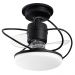 Ventilador de Teto Treviso Preto Fosco Elegance LED Bivolt
