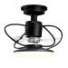 Ventilador de Teto Treviso Preto Fosco Elegance LED Ctrl Rem