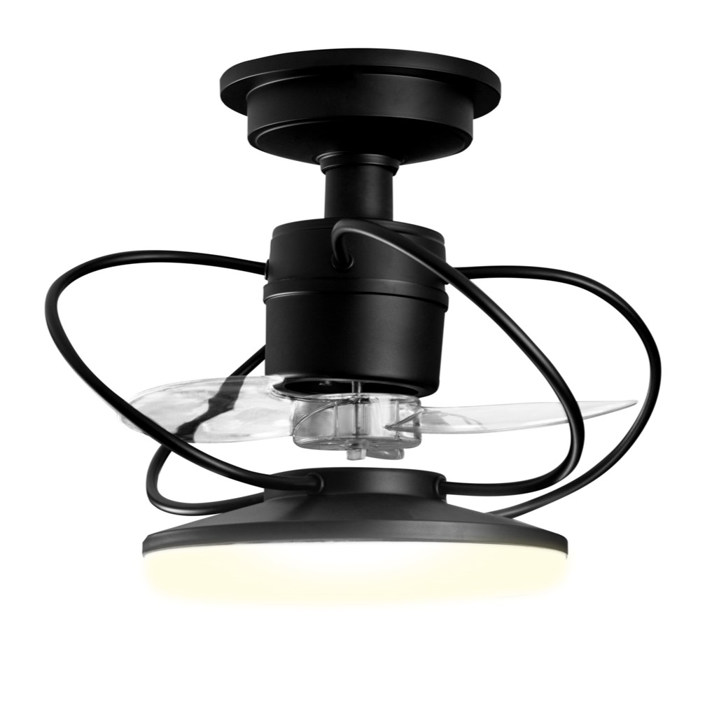 Ventilador de Teto Treviso Preto Fosco Elegance LED Ctrl Rem
