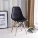 Conjunto Mesa 90cm + 4 Cadeiras Charles Eames Eiffel Trevisul - Preto