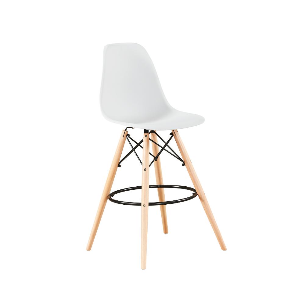Kit de 2 Banquetas Eames Charles Eiffel Trevisul - Branco