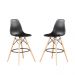 Kit de 2 Banquetas Eames Charles Eiffel Trevisul - Preto