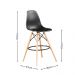 Kit de 2 Banquetas Eames Charles Eiffel Trevisul - Preto
