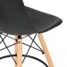 Kit de 2 Banquetas Eames Charles Eiffel Trevisul - Preto
