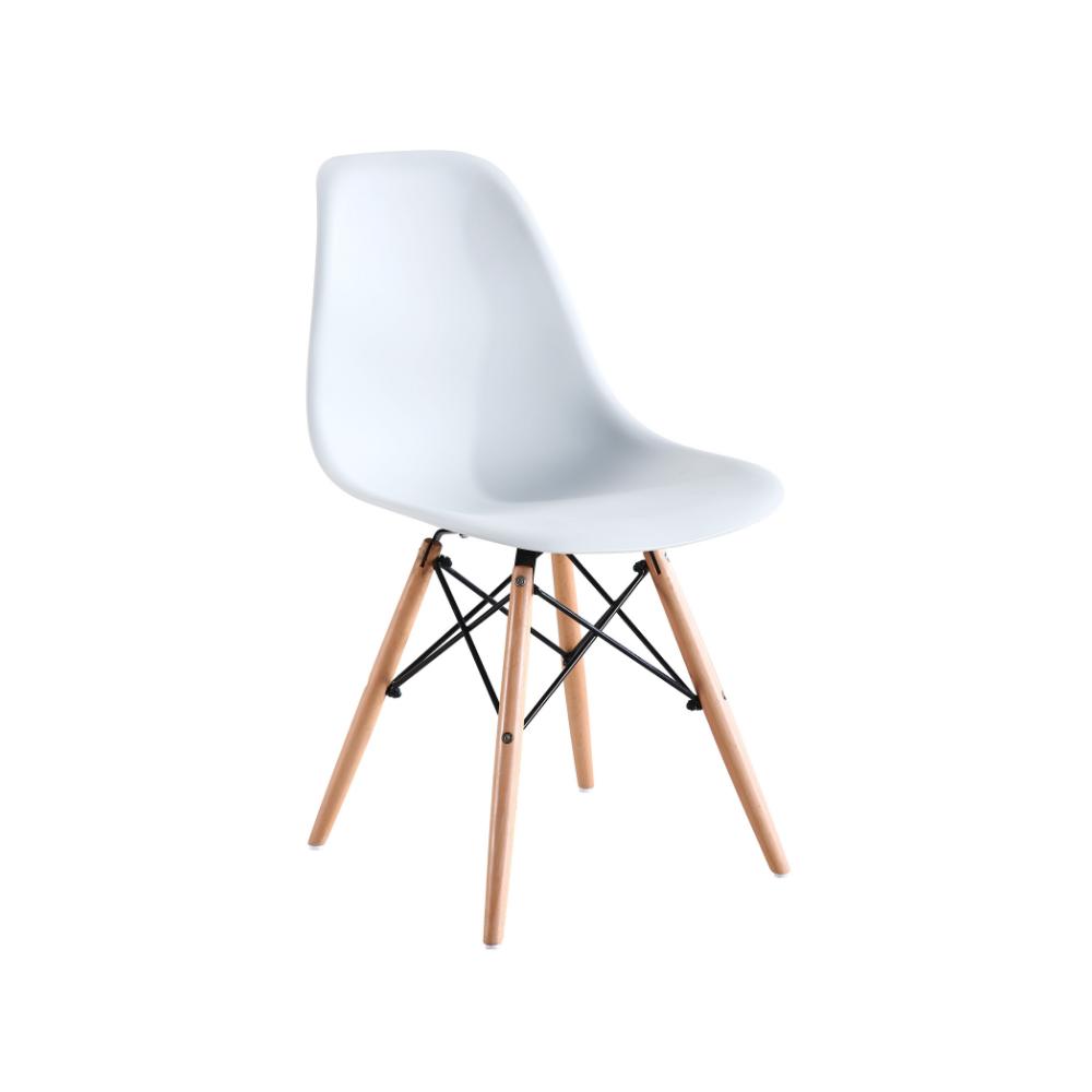 Kit de 2 Cadeiras Eames Charles Eiffel Trevisul - Branco