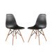 Kit de 2 Cadeiras Eames Charles Eiffel Trevisul - Preto
