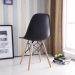 Kit de 2 Cadeiras Eames Charles Eiffel Trevisul - Preto