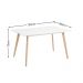 Mesa Retangular Eames Charles Eiffel 120x80cm Trevisul - Branco