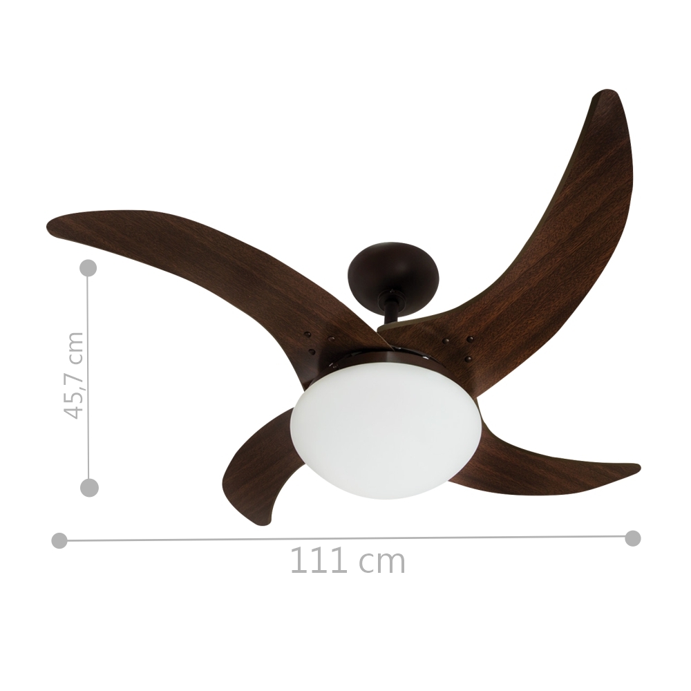 Ventilador Independence 4 Pás 110V Marrom Café