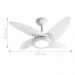 Ventilador LED Roma Branco 4 Pás 110V e Controle Remoto