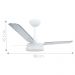 Ventilador Led Breeze Branco 220V 3 Pás Transparentes e Controle Remoto