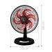 Ventilador Médio Maggie Preto Oscilante 127V Pás Vermelha
