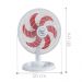Ventilador Mesa Lorena Branco Oscilante 127V Pás Vermelha