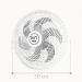 Ventilador Parede Lorena Branco Oscilante 220V Pás Prata