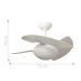 Ventilador Romênia 3 Pás 110V Branco e Controle Remoto
