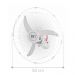 Ventilador de Parede América Bivolt Grade em Aço Branco