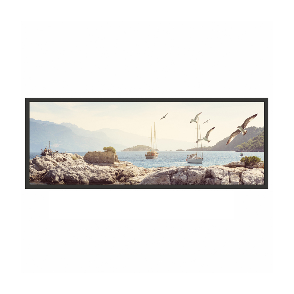 Quadro Decorativo com Moldura Mar Preto