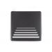 Arandela Moderna Parede Externa Slim 2 focos M3 PRETA + LED