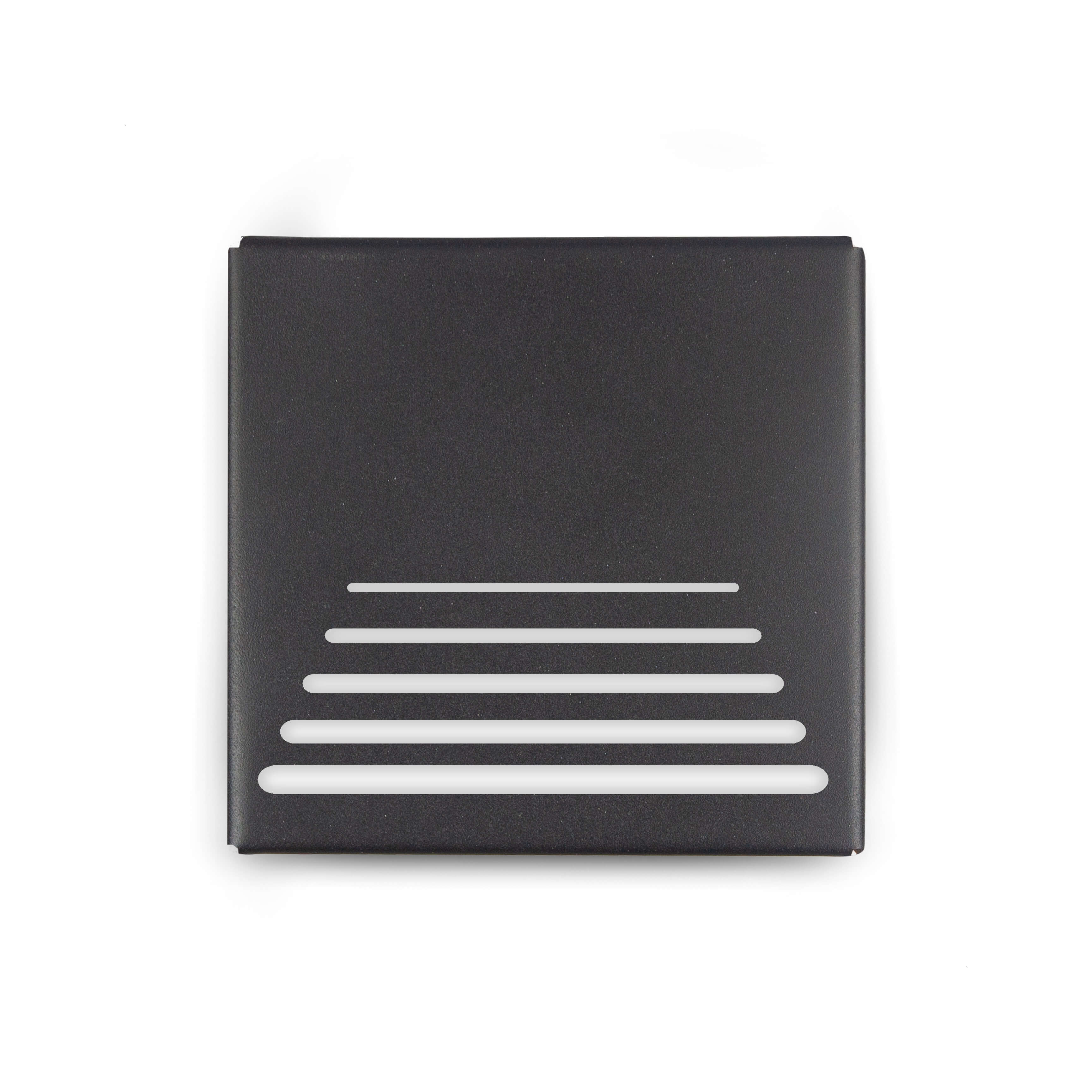 Arandela Moderna Parede Externa Slim 2 focos M3 PRETA + LED