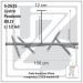 Lustre Grande Slim Moderno Billy PRETA + 12 LED G9 de 5W