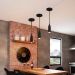 Lustre Pendente Decorativo Design 3D - ABS174 - PRETO