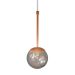 Pendente Globo Esfera de Vidro 12cm - BRONZE - Vidro Fumê